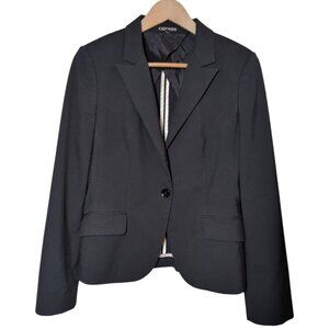Express Blazer Womens Size 8 Black Single-Button Classic Business Academia